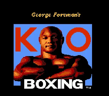 George Foreman's KO Boxing (Europe) screen shot title